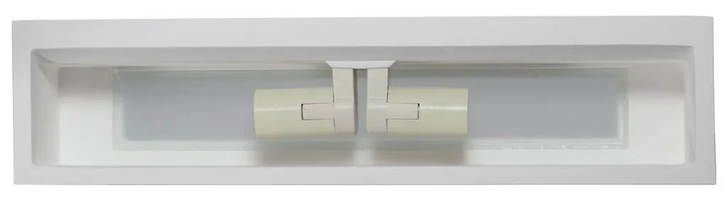 Applique in Gesso Pitturabile 2 lampade E14 da parete