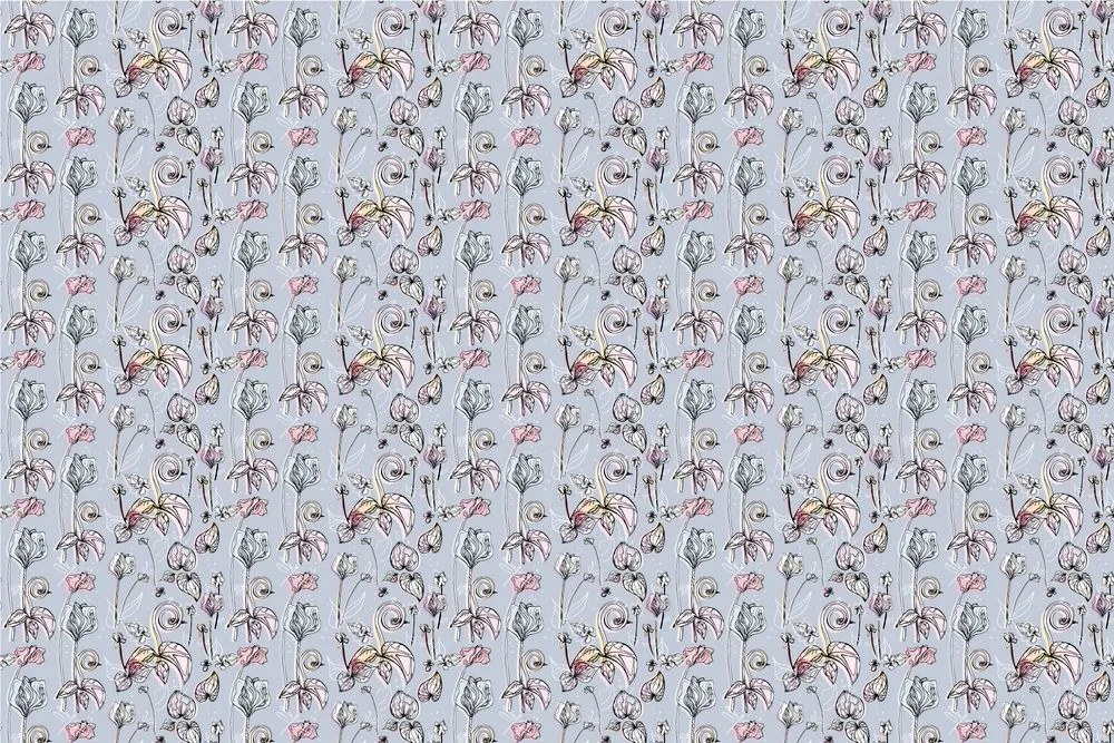 Carta da parati – Bellissimi fiori vintage