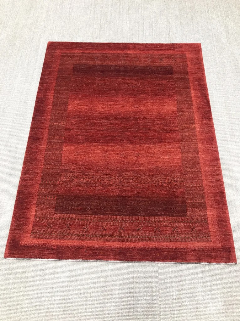 Loribaft Tappeto 160 x 200 Rosso (Iran) Annodato A Mano