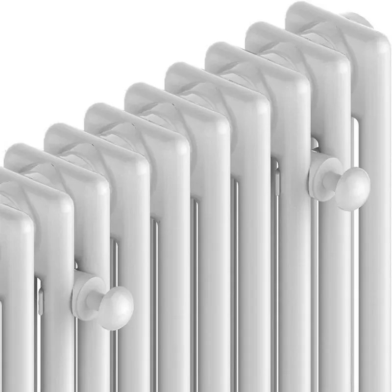 Set appendini in ABS bianco serie smart per termosifone tubolare