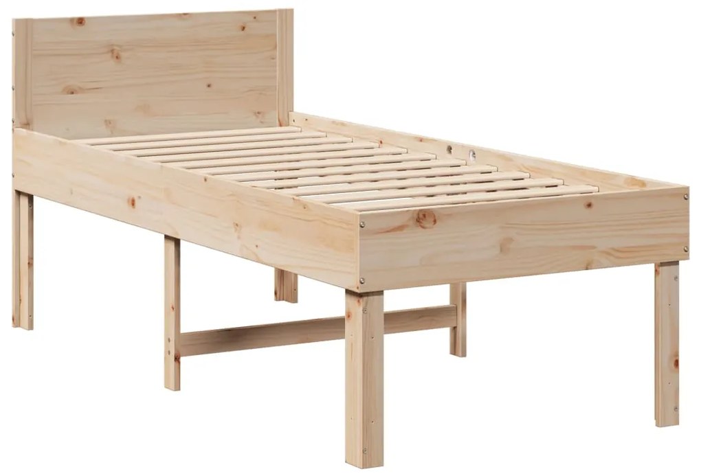 Letto senza materasso 90x190 cm in legno massello di pino