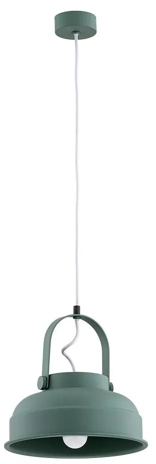 Argon 8287 - Lampadario a sospensione con filo DAKOTA 1xE27/15W/230V verde