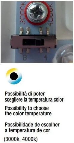 ANDROMEDA Plafoniera LED tonda 24W CCT regolabile