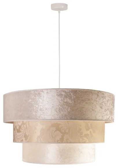 Duolla - Lampadario a sospensione con filo LUNETA 1xE27/40W/230V diametro 45 cm color crema