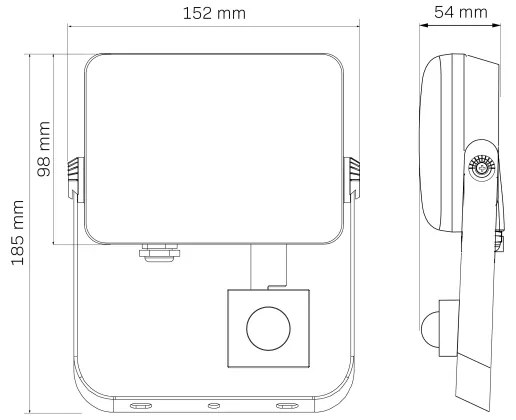 Proiettore da esterno a LED con sensore MILKY LED/30W/230V 4000K IP65