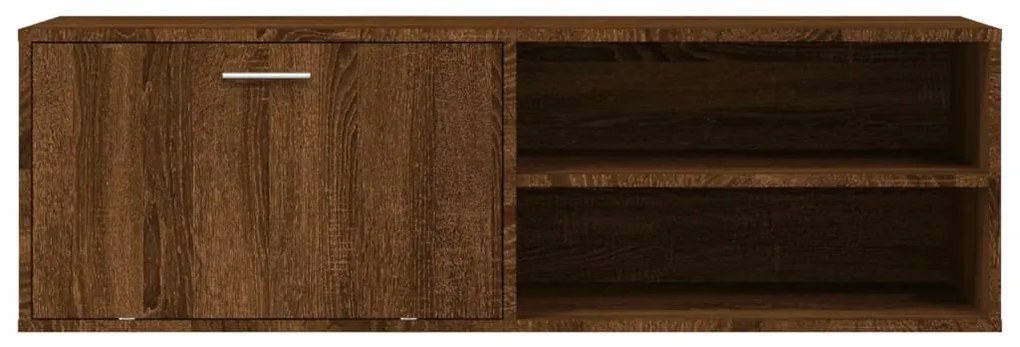 Mobile porta tv rovere marrone 120x34x37 cm legno multistrato