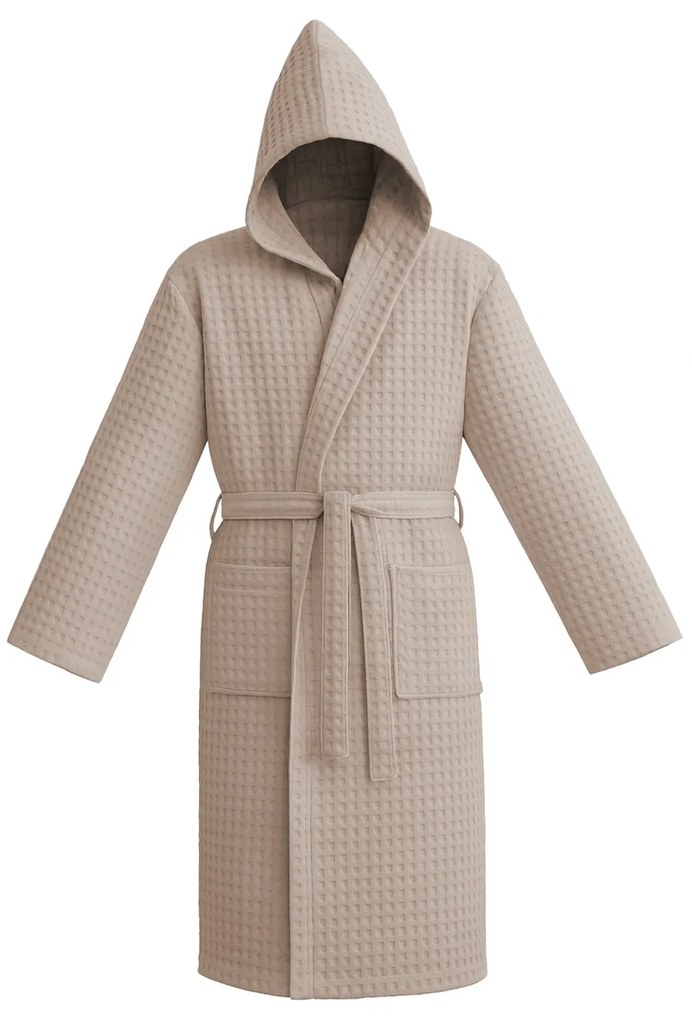 Accappatoio nido d'ape L/XL ecru