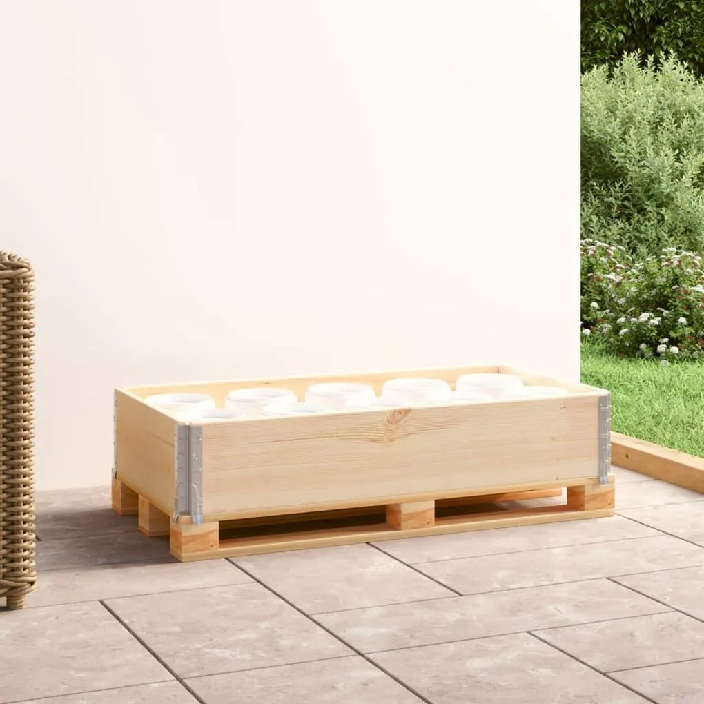 Collare Per Pallet 50x100 Cm İn Legno Massello Di Pino /