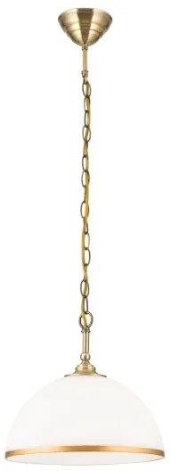 Vetro di ricambio per lampadario e lampada da terra OLD LAMP E27 diametro 30 cm bianco/oro