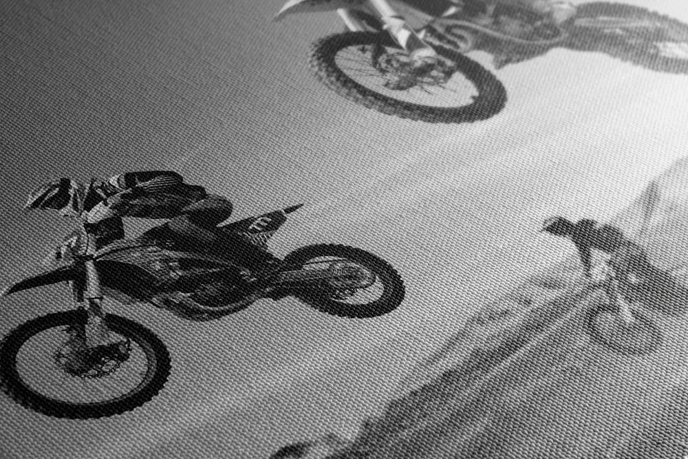 Stampa su tela – Per motociclisti in bianco e nero