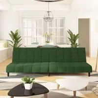 Divano Letto a 2 Posti Verde Scuro in Vellutocod mxl 111503