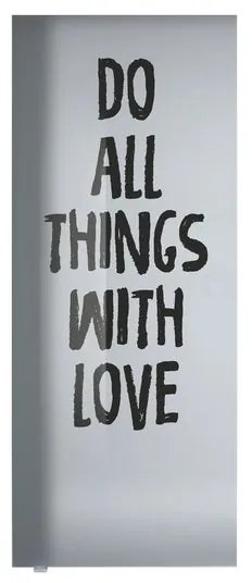 Anta per porta scorrevole Love in vetro nero, L 88 x H 215 cm spessore 10 mm, apertura destra