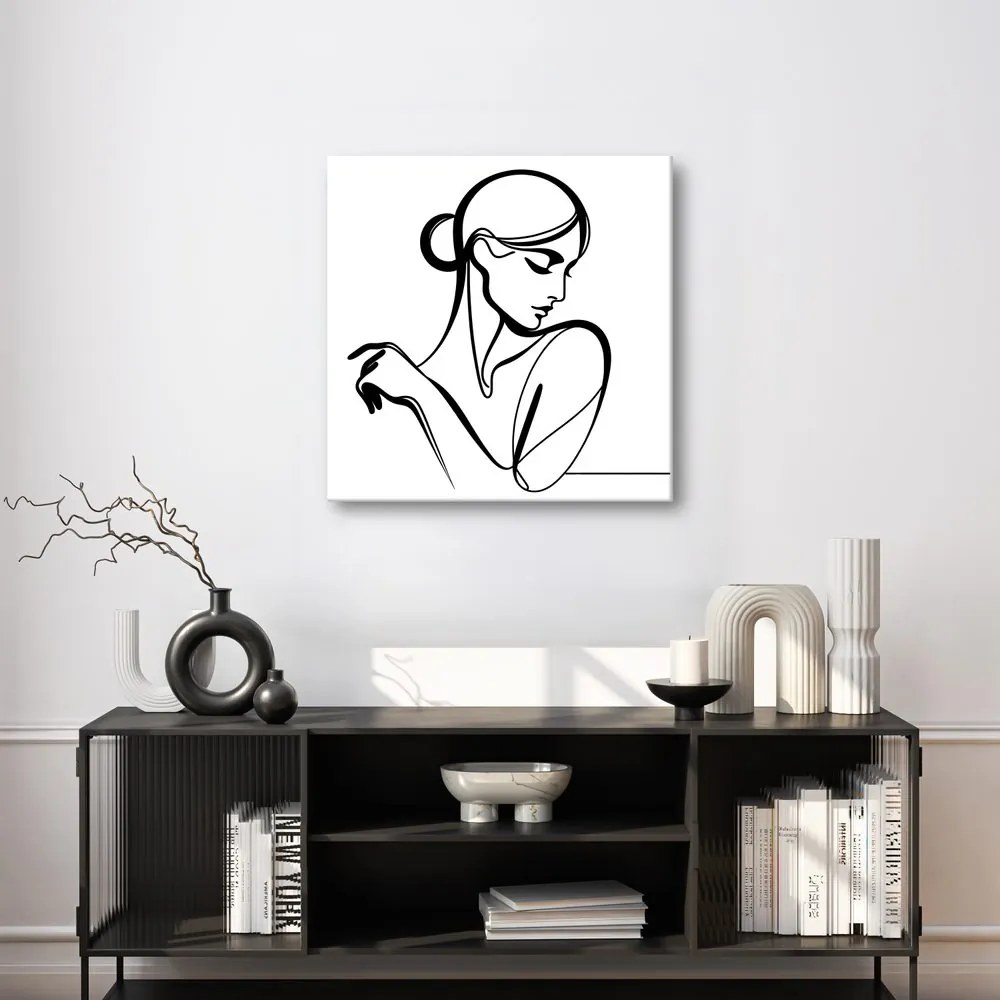 Quadro su tela – Linea femminile misteriosa