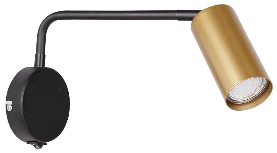 Lampada da muro TINA 1xGU10/15W/230V nero/oro