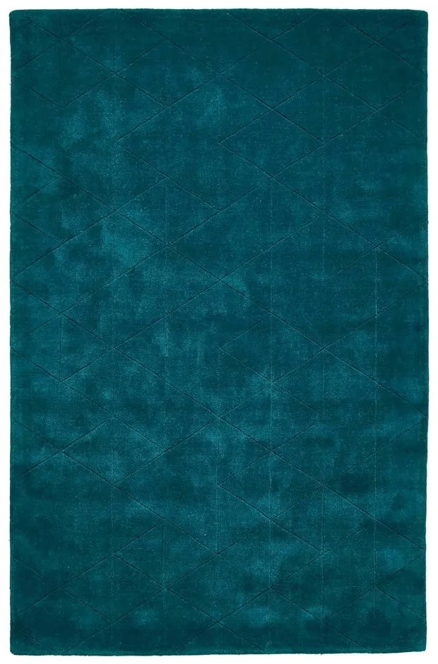 Tappeto in lana verde smeraldo , 150 x 230 cm Kasbah - Think Rugs