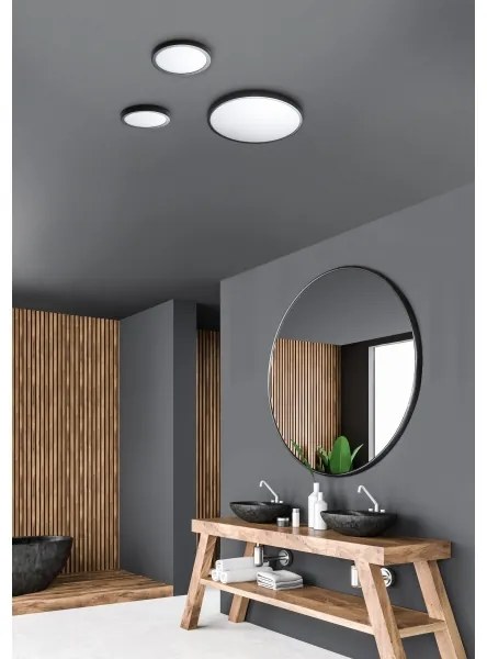 Azzardo AZ4251 - Plafoniera LED MALTA LED/40W/230V d. 50 cm 3000K nero