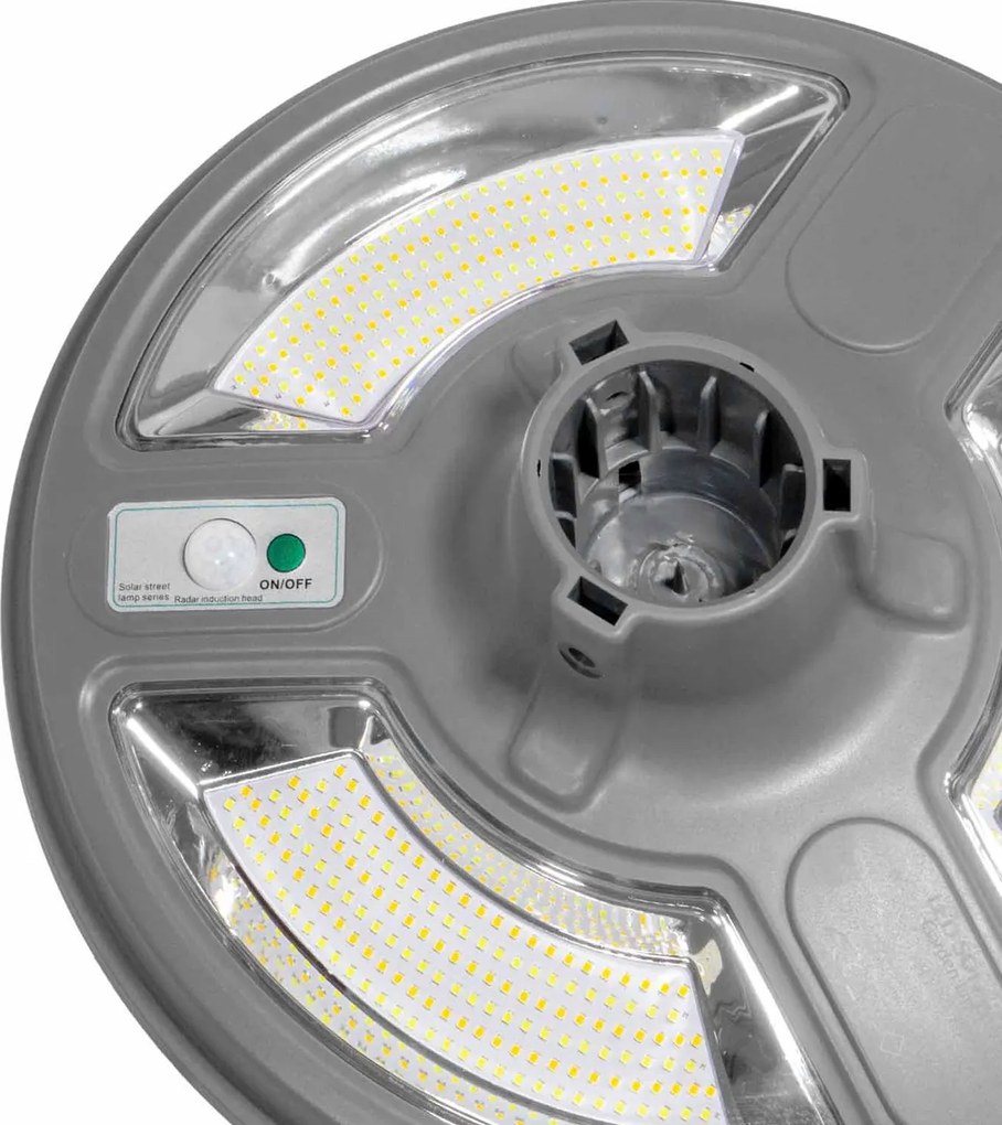 Lampione LED Solare da Giardino 2000 lumen IP65 CCT Bianco Variabile Colore Bianco Variabile CCT