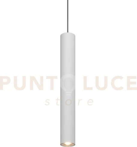1203 sospensione tonda 1 luce attacco gu10 colore bianco con cavo c...