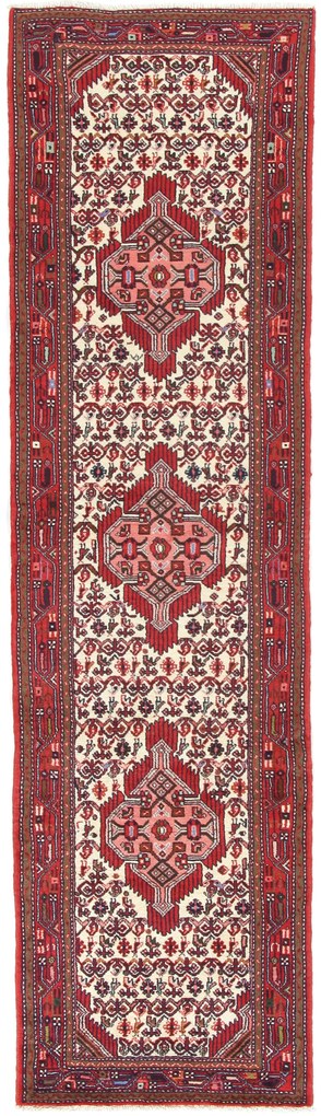 Hamedan Tappeto 280 x 70 (Iran) Annodato A Mano