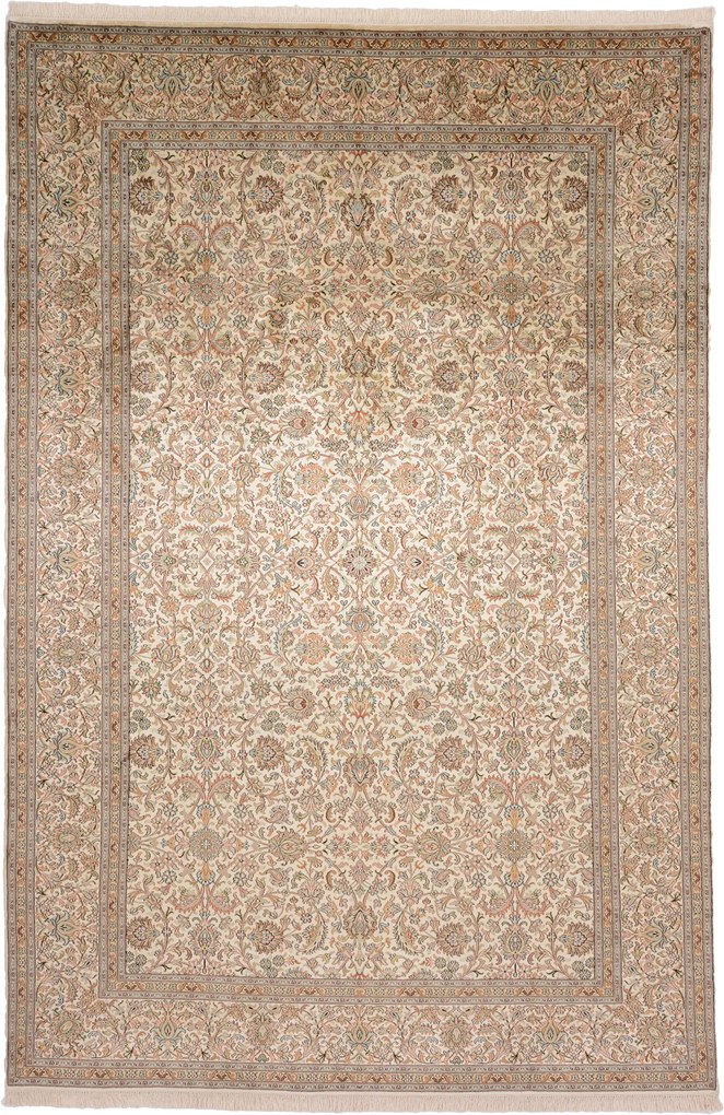 Cashmere Silk Tappeto 190 x 280 (Indian) Annodato A Mano