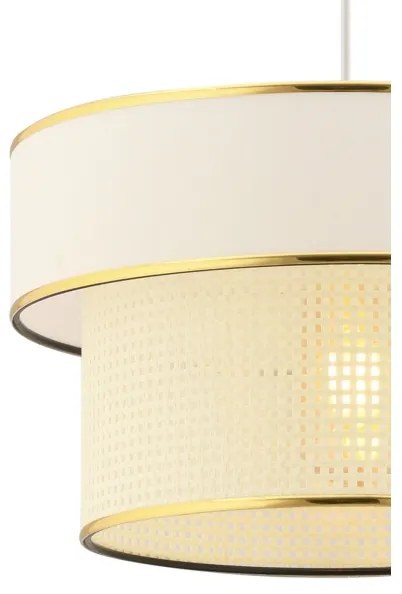 Lampadario a cavo ERO 1xE27/60W/230V crema/oro
