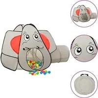 Tenda da Gioco per Bambini Elefante Grigio 174x86x101 cm 93678