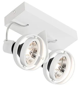 Faretto moderno bianco 2 luci - Master 70