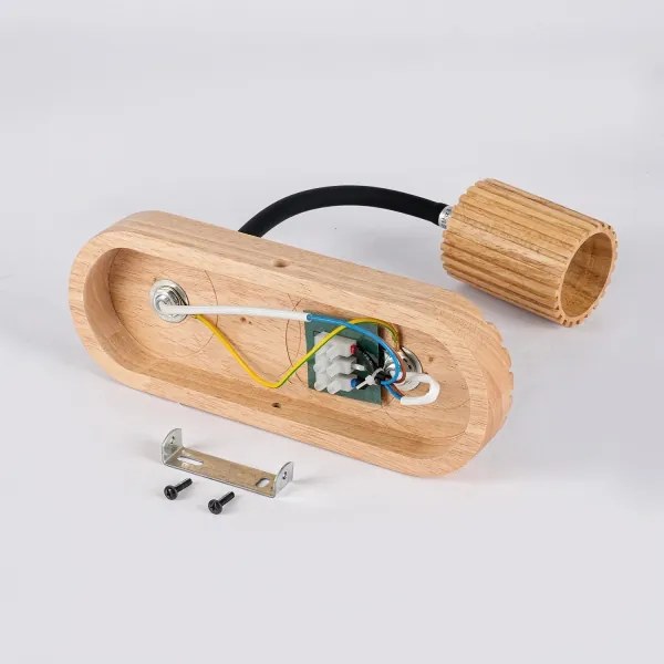 Brilagi - Lampada da parete MODERN WOOD 1xG9/5W/230V + 1xGU10/8W in legno