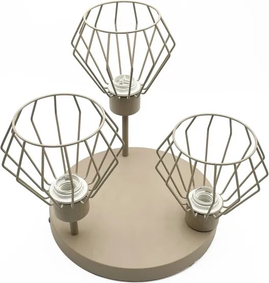 Lampadario a plafone AUDREY 3xE27/15W/230V beige