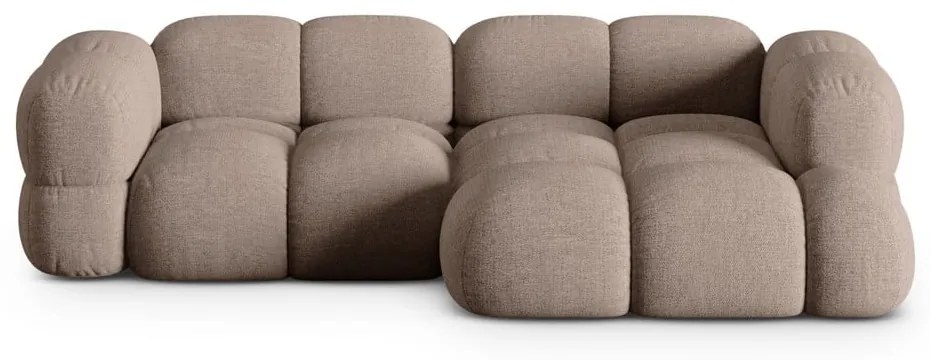 Divano angolare marrone (con penisola a destra/con chaise lounge) Loretto – Cosmopolitan Design