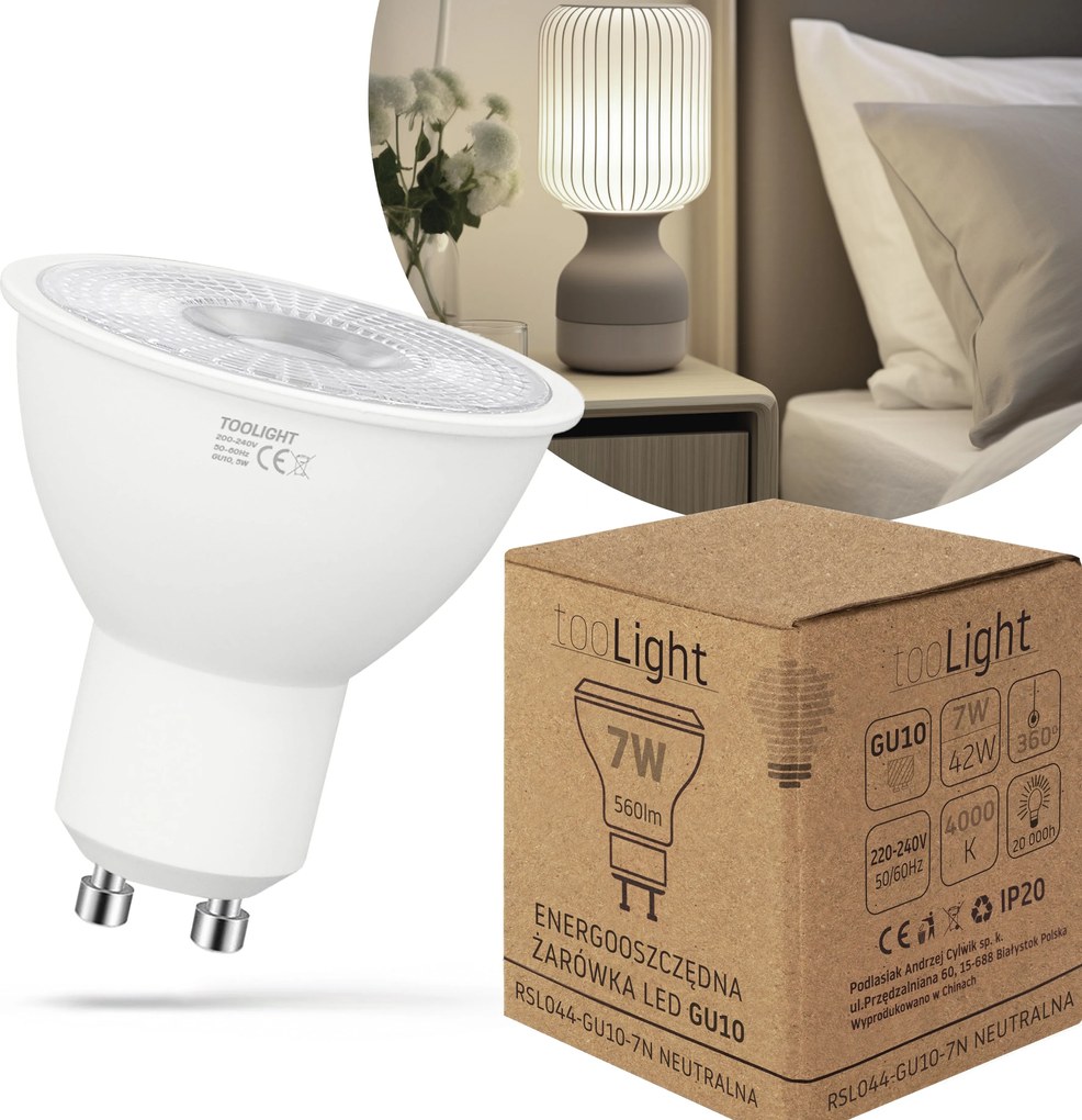Bulbo LED RSL044 GU10 7W Neutral