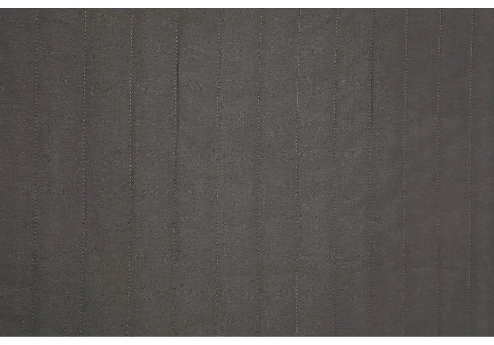 Copriletto trapuntato grigio scuro per letto matrimoniale 220x240 cm Monart - Mijolnir