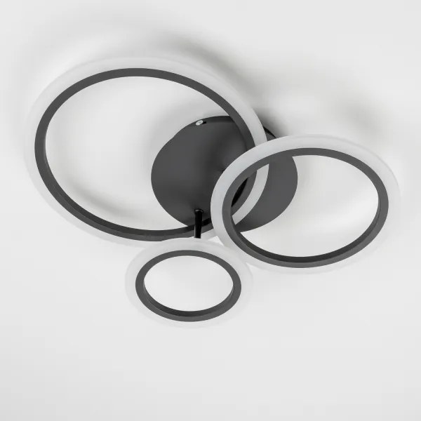 Brilagi - Lampadario a plafone LED dimmerabile ORBITS LED/40W/230V 3000-6500K nero + +TC