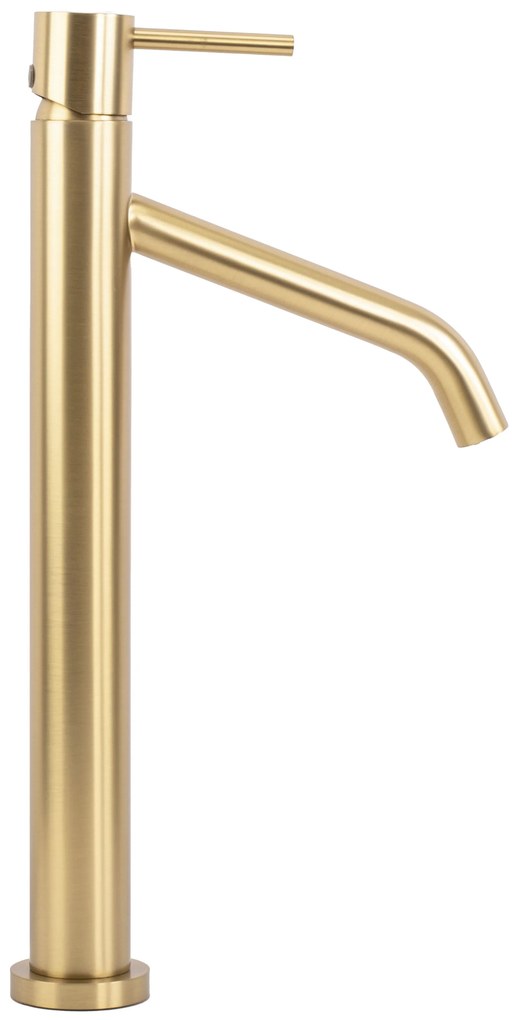 Rubinetto da lavabo Rea Level Brush Gold High