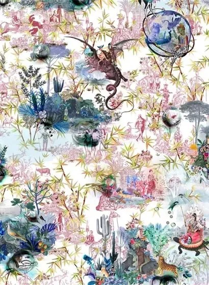 Christian Lacroix Carta da parati panoramica Reveries - Tomette