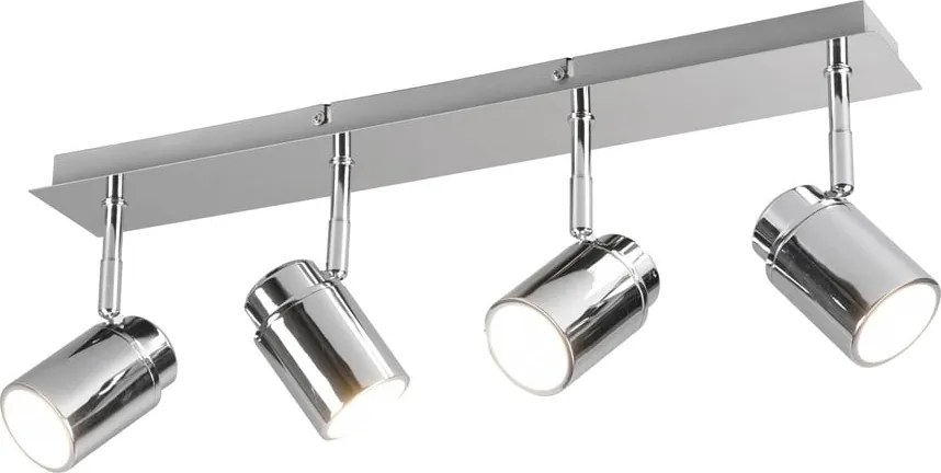 Faretto in metallo argento lucido 19x52 cm Angelo - Trio