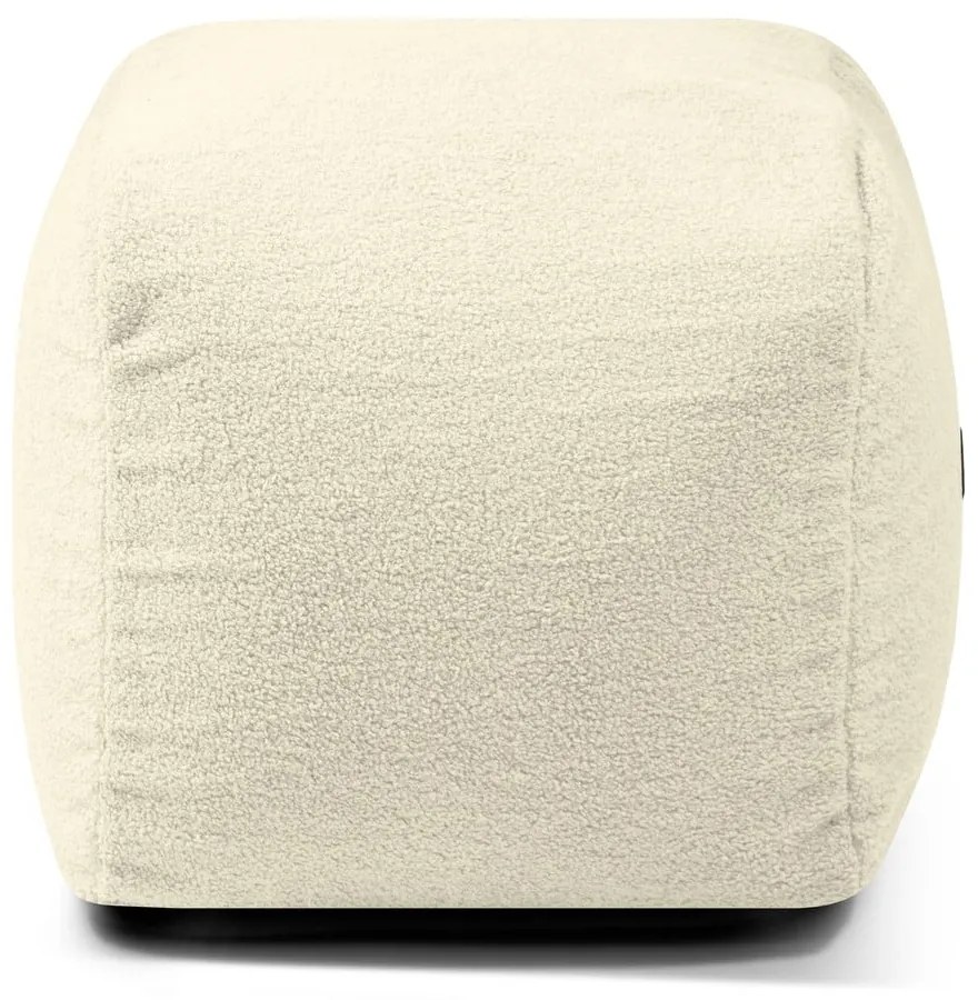 Puof a sacco grigio chiaro con rivestimento in bouclé Plus 50 Lounge – SLOWDOWN