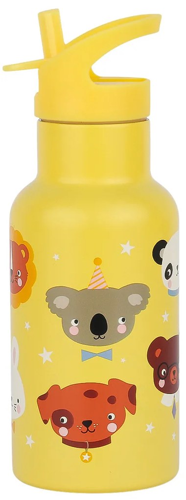 A Little Lovely Company - borraccia in acciaio inox, 350 ml - amici animali