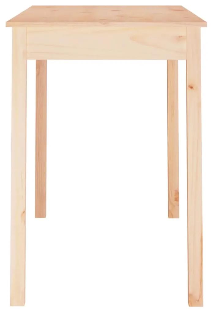 Tavolo da pranzo 110x55x75 cm in legno massello di pino