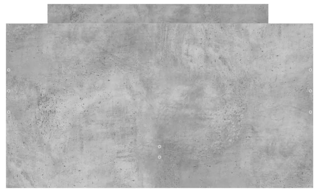 Giroletto con Cassetti Grigio Cemento 90x200 cm