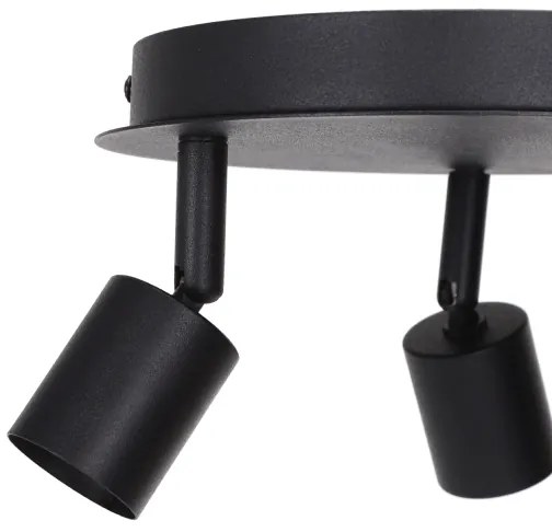 Aigostar - Faretto orientabile 3xGU10/60W/230V nero