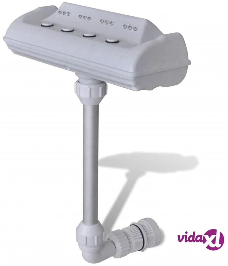 vidaXL Fontana a Cascata per Piscina con Luci LED