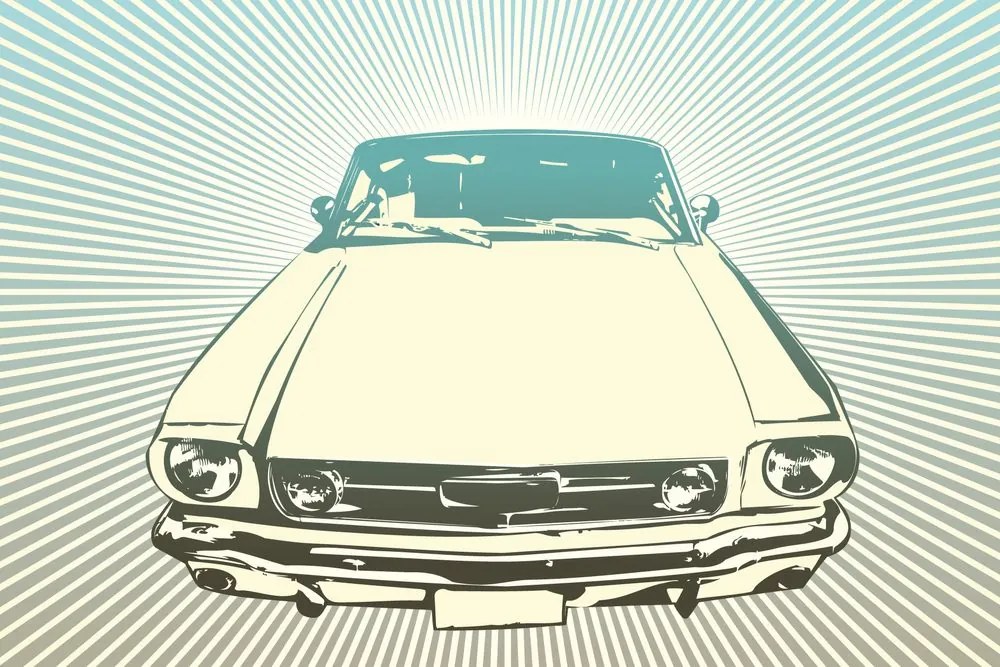 Carta da parati – Auto pop art
