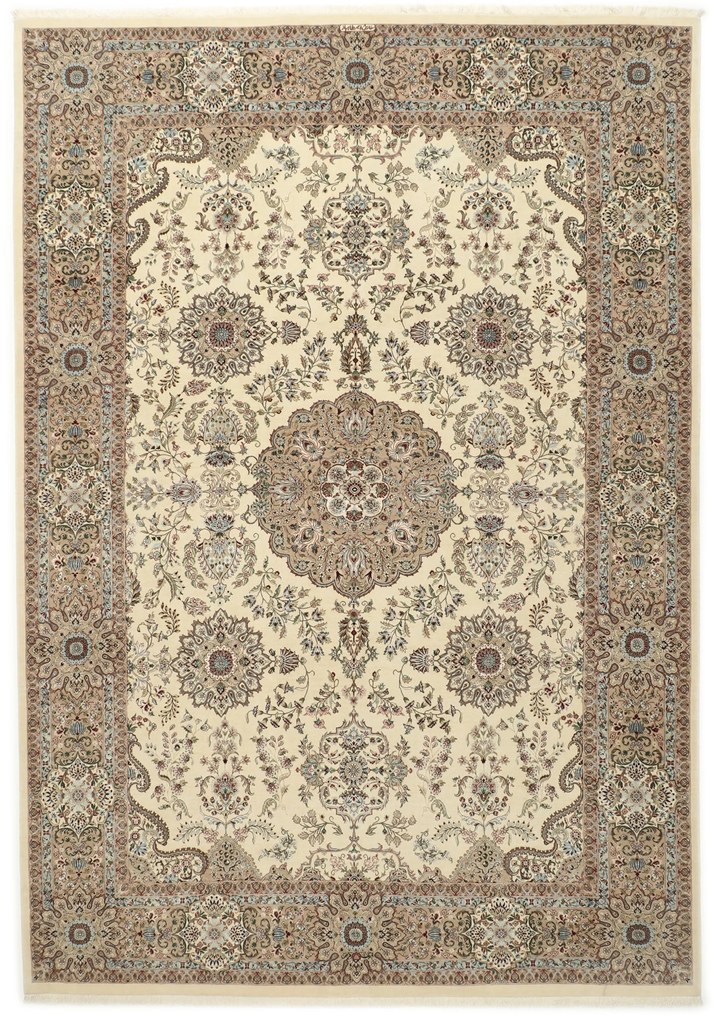 Isfahan Tappeto 240x350 (Iran) Annodato A Mano