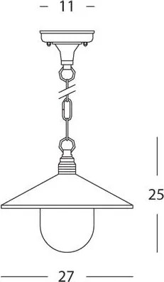 Lampada a Sospensione da Esterno in Alluminio Sovil Spectre Corten...