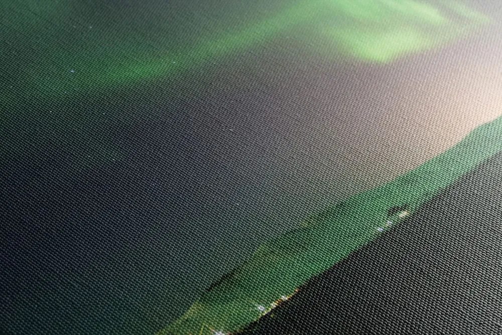 Quadro su tela – Straordinaria aurora verde