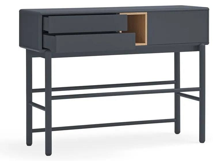 Consolle grigio scuro 35x120 cm Corvo - Teulat