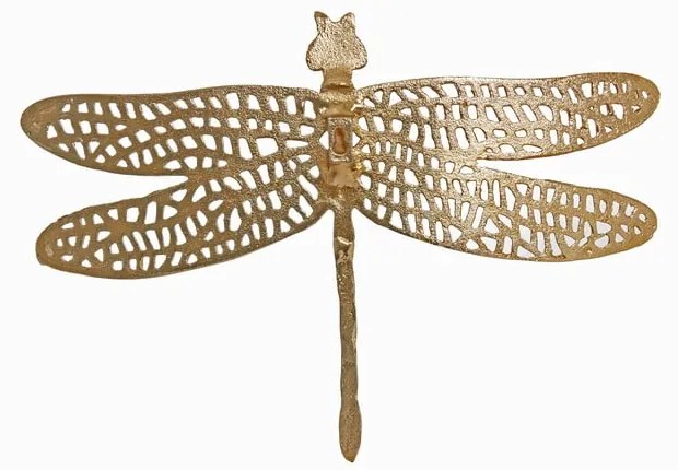 Decorazione murale in metallo 36x24 cm Dragonfly - Light &amp; Living