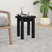 Tavolino da Salotto Nero 35x35 cm in Legno Massello di Pino 822341