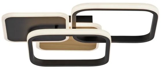 Leuchten Direkt 14117-78 - Plafoniera LED SEVENT LED/36W/230V nero/marrone